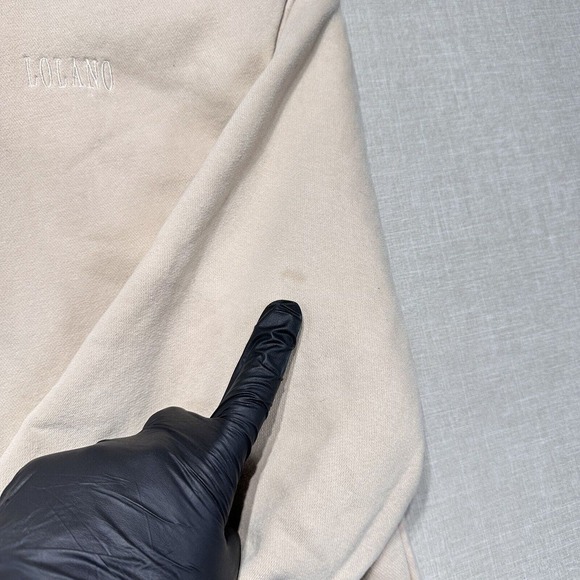 Lolano Hoodie Zip Women’s Size M Beig Full Long Sleeve - Picture 4 of 11